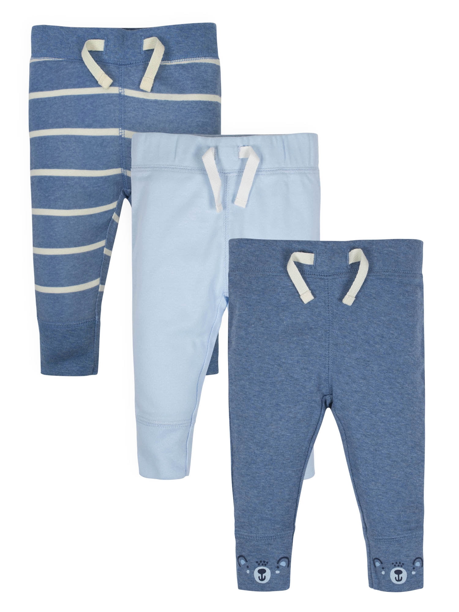 Gerber Baby Boy Organic Active Pants, 3Pack