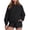 Black, variant on Track Suits for Women Set Long Sleeve Crewneck Sweatshirt and Shorts 2 Piece Matching Set Spring Fall Sweat Shorts Sets