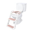 thumbnail image 1 of Asiento de Inodoro Infantil Nuby Rosa con Escalera para Niños Pequeños de Más de 18 Meses, 1 of 8