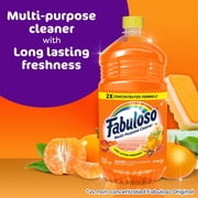 Fabuloso 2X Multi-Purpose Cleaner, No Rinse Floor Cleaner, Tangerine Scent, 56 fl oz