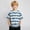 B10-Sky Blue, variant on Ulitacool Boy Tops Striped Short Sleeve Tee Round Neck Drop Shoulder Summer Basic T Shirt Fashion Kid Clothing 6-7 Years Sky Blue