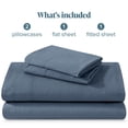 thumbnail image 6 of Bare Home Washed Sheet Set - Premium 1800 Collection - Deep Pocket - 4 Piece - Queen, Bering Sea, 6 of 6