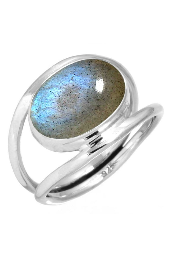 925 Sterling Silver Ring For Women - Teens Green Natural Malachite Gemstone Silver Ring May Birthstone Handmade Silver Ring Size 10 Anniversary - Gift For Ladies 925 Silver Gemstone Jewelry