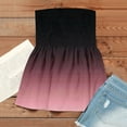 thumbnail image 4 of Women's Elastic Tube Tops - Vintage Strapless Multicolor Off Shoulder Casual Summer Shirts Red 2XL, 4 of 5