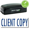 thumbnail image 1 of Large Pre-Inked Client Copy Stamp with Green Ink, 1 of 4