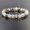 black white vein agate, variant on 10pcs 8mm Natural Gemstone Beads Stretchy Bracelet Agate Jade Crystal Healing-multi color druzy crystal-7 1/2"(26pcs beads)