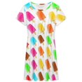 thumbnail image 3 of Popsicles Sundress Short Sleeve Dress Summer Women Clothes Dress for Women Dresses, 3 of 7