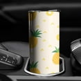 thumbnail image 3 of 20 OZ Slim Tumblers Pineapple Coffee Tumblers with Lid and Straw,Stainless Steel Vacuum Insulated Travel Coffee Mug Cup Gifts for Women Mothers, 3 of 7