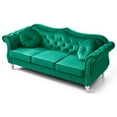 thumbnail image 5 of Glory Furniture Hollywood Velvet Sofa in Green, 5 of 6
