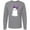 Athletic Heather, variant on Little Ghost, Cute Ghost, Ribbon, Halloween Long Sleeve T-Shirt