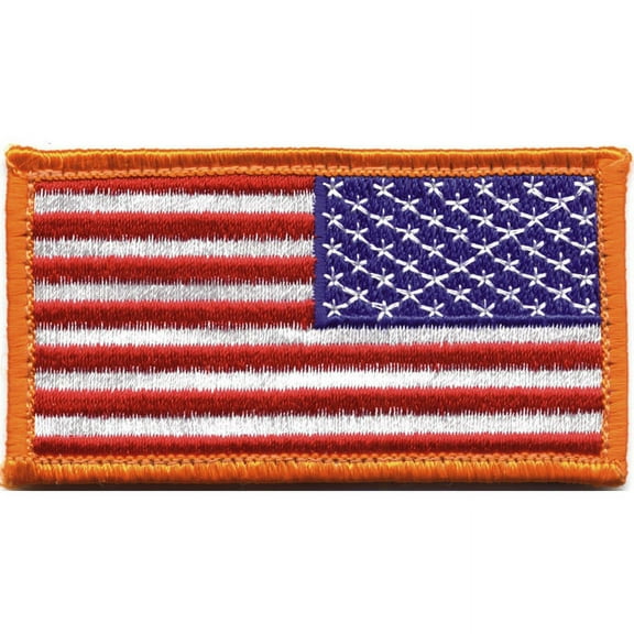 Rothco Reverse American Flag Patch with Hook Back