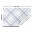 thumbnail image 3 of YFYANG Washable Heat-Resistant Placemats, 70% PVC/30% Polyester, Violet Check Watercolor Pattern Kitchen Table Mat, 12" x 18" 1 Pcs, 3 of 6