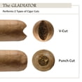 thumbnail image 6 of Prestige Import Group - The Gladiator 2 in 1 V-Cut & Punch Steel Body Cigar Cutter with Stainless Steel Blades - Color: Candy Apple Red Pearl, 6 of 7