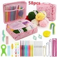 thumbnail image 1 of Crochet Hand Novice Beginners Multi-color Storage Kits DIY Knitting Tools Kits Portable, 1 of 7