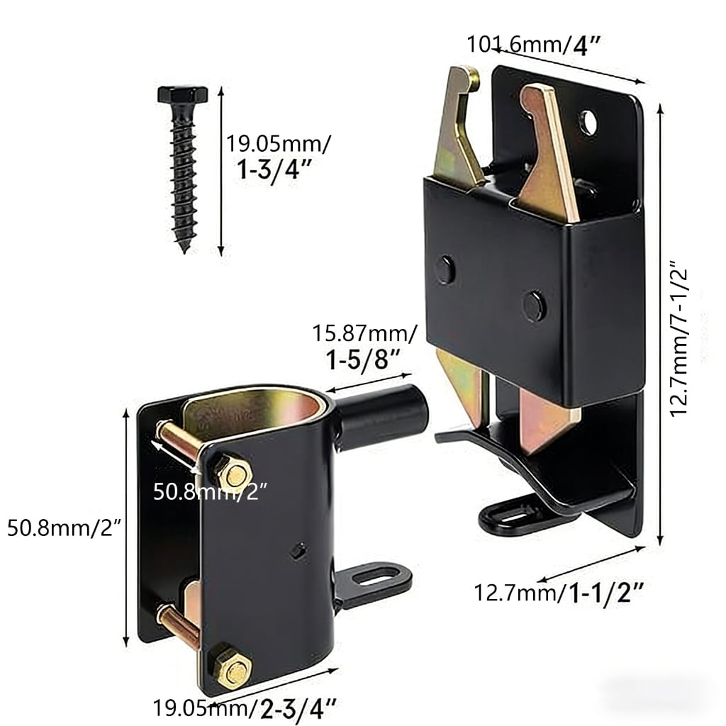 Heavy Duty Farm Fence Gate Lock Metal Hardware for Secure Locking Enduring
