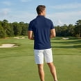 thumbnail image 5 of Evdexr Polo Shirts for Men Short Sleeve Collared Shirts Summer 2026 Button Down Casual Breathable Business Tops Moisture Wicking Quick Dry T Shirts Navy L, 5 of 9