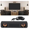 thumbnail image 2 of Laptop Speakers, Wired Speakers with HiFi Stereo Subwoofer, USB Powered Mini Soundbar Speakers for TV, Computer, Tablet, Phone, 2 of 5