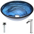 thumbnail image 3 of ANZZI Soave 16.5" Tempered Glass Circular Vessel Bathroom Sink in Blue, 3 of 5
