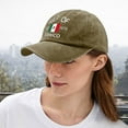 thumbnail image 4 of TIMIFIS Cotton Cap, Washed Baseball of Mexico Printed Baseball Tongue Adjustable Baseball Washable Home Decor, 4 of 6