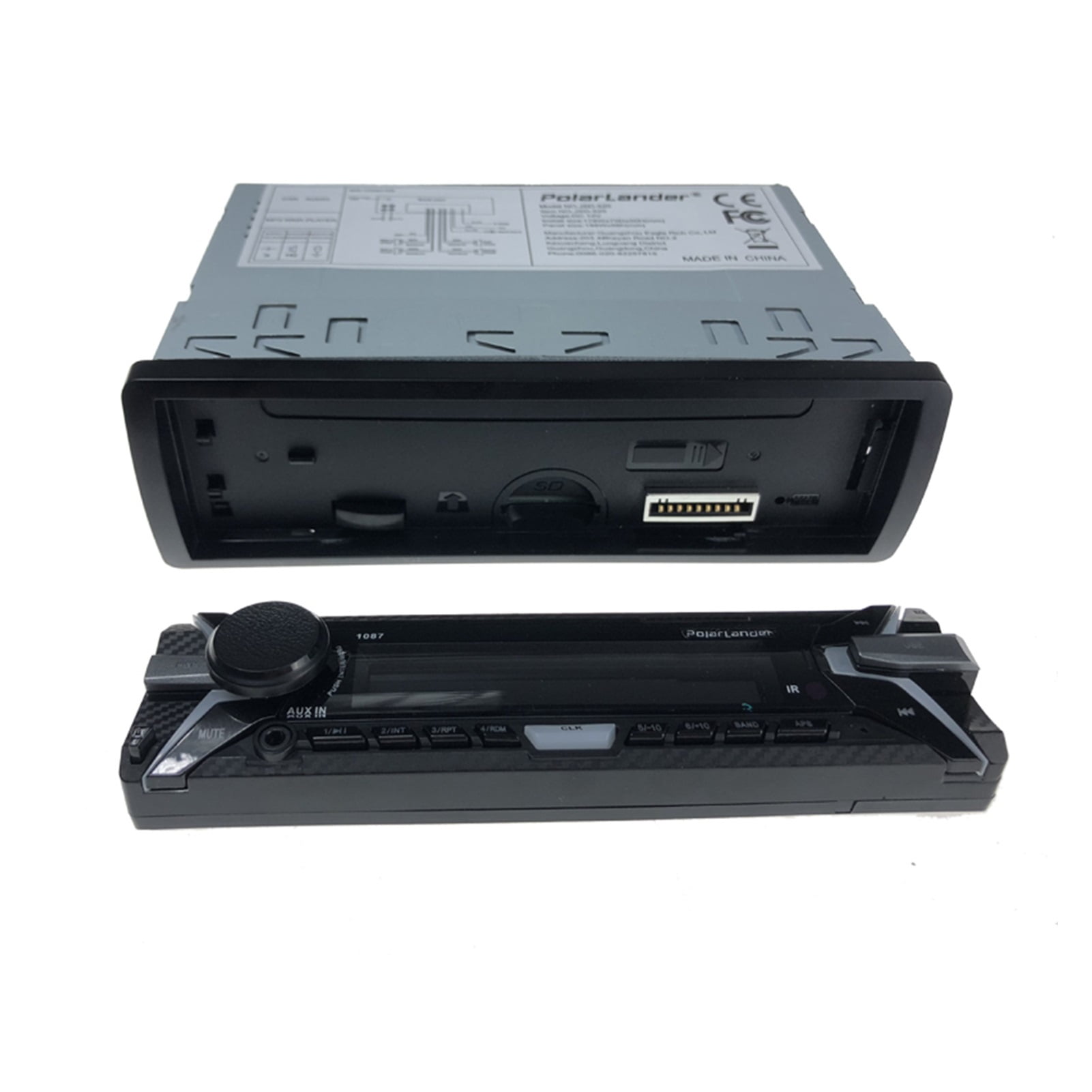 Car Radio Player Stereo Music Player Car Kit In-Dash FM Stereo RDS 1 din AUX/SD/USB MP3 Player Removable Front Panel ,Longer Watching Time
