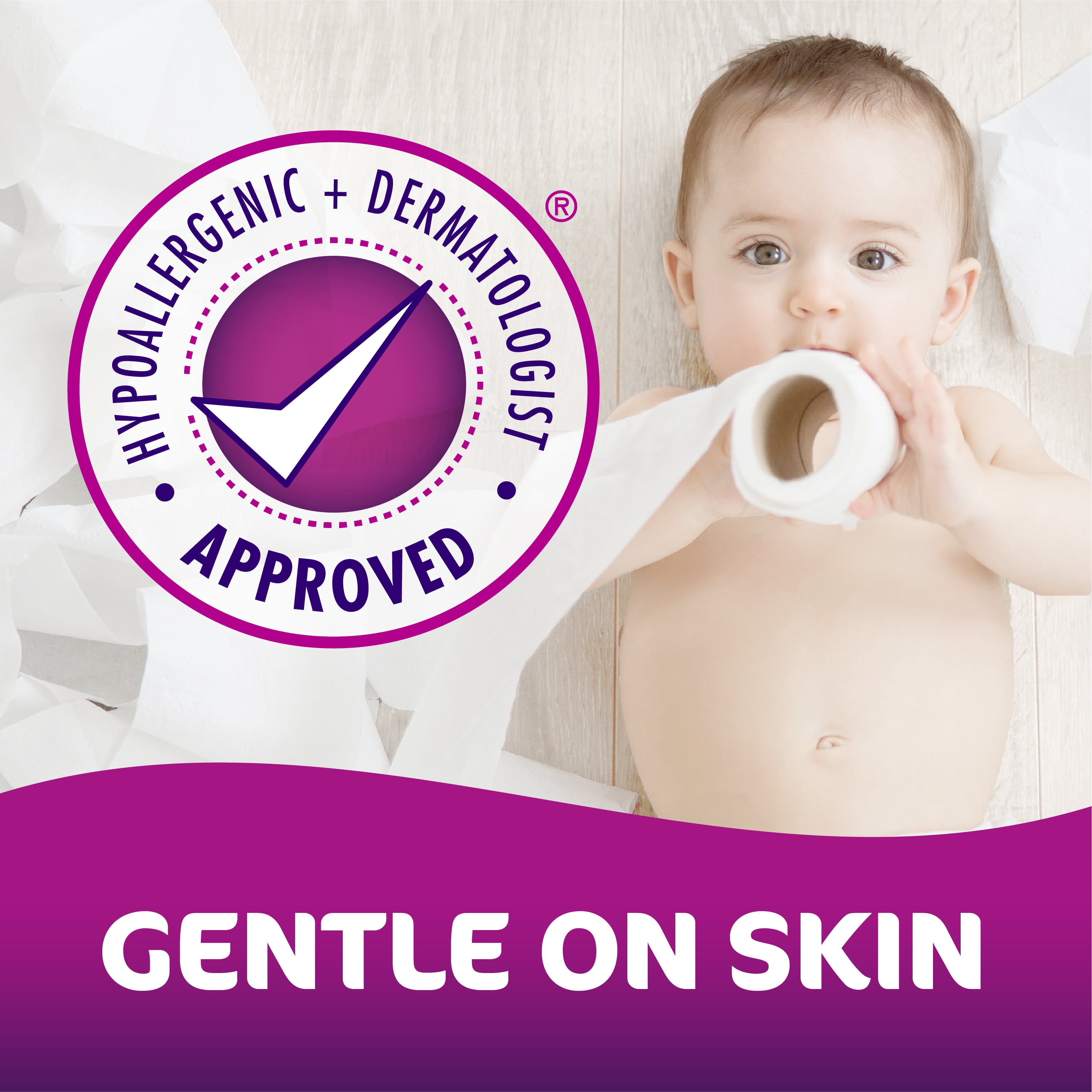 Purex Toilet Paper, Hypoallergenic and Septic Safe, 8 Double Rolls = 16 Single Rolls