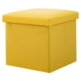 thumbnail image 3 of xiaxaixu Folding Storage Ottoman Foot Rest Stool Cube Seat Toy Box for Bedroom Living Room Space Saving, 3 of 8