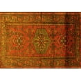 thumbnail image 1 of Ahgly Company Machine Washable Indoor Rectangle Persian Yellow Traditional Area Rugs, 5' x 7', 1 of 4