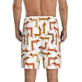 thumbnail image 3 of Kdxio Dachshund Dog Print Mens Sleep Shorts Bottoms Soft Comfy Pajama Wear Pants with Drawstring Pockets, 3 of 7