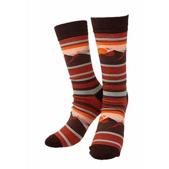 DARK MOUNTAIN STRIPE KNIT SOCK
