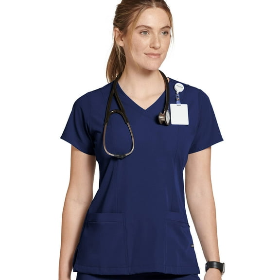 Jockey Women's Mock Wrap Scrub Top