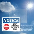 thumbnail image 6 of (2 Pack) Stop Employee Entrance Only Sign, 6 of 7