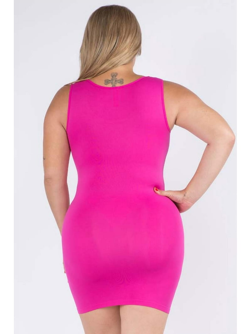 fuchsia plus size cocktail dresses Primavera Couture 14051