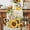 Yellow, variant on Pastoral Sunflower Dining Table Runner, Wildflowers Country Retro Letter Background Washable Table Runners Kitchen Coffee Table Center Decor for Home Party Holiday Wedding 13 x 36 Inches