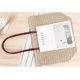 thumbnail image 4 of Women's Hand-woven Straw Shoulder Bag Large Summer Beach Leather Handles Handbag Tote With Zipper, 4 of 5