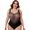 Tiger-striped flower, variant on AURA Women One Piece Swimsuit Padded No Wire Stripe Swimwear M to 4XL Beachwear
