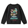 thumbnail image 3 of Looney Tunes Marvin the Martian Hello Earthlings Youth Black Crew Neck Sweatshirt-XS, 3 of 5