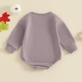 thumbnail image 6 of Newborn Halloween Outfit Baby Boy Girl Ghost Sweatshirt Romper Spooky Season Bubble Bodysuit Infant Fall First Halloween Costume, 6 of 7