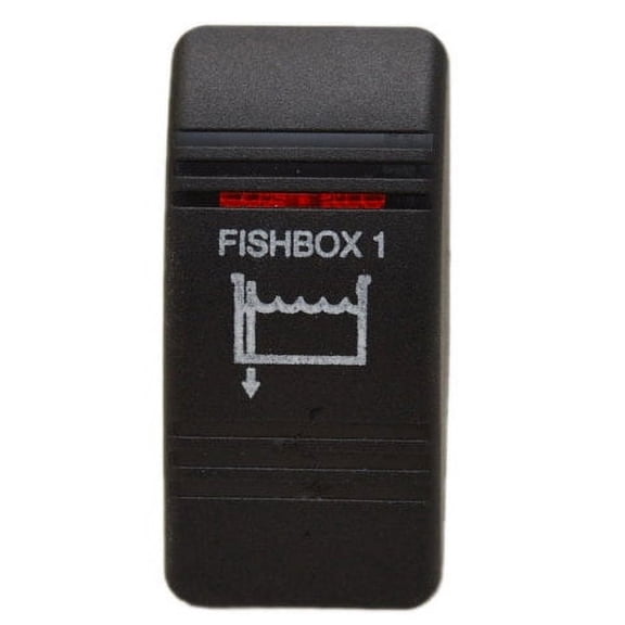 Carling Boat Rocker Switch Actuator | Fishbox 1 Black 2 Inch