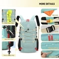 thumbnail image 4 of Mochila de Senderismo Bseash 40L Impermeable con Cubierta para Lluvia Violeta, 4 of 8