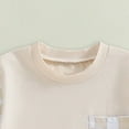 thumbnail image 6 of HCNTES Toddler Baby Boy Summer Clothes Plaid Patchwork Short Sleeve T Shirt Tops and Stretch Shorts Boy Outfit baby boy outfits 6 9 months(2-3 Years,Beige), 6 of 6