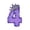 Number 4, variant on Purple Number Candle with Rhinestone Crown, Birthday Cake Topper, Glamorous Party Supply for Celebration, Decorative Dessert Accessory, Number 7