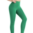 thumbnail image 4 of oqasdz Womens Leggings Solid Color Lifting Running Tights Slim Fit Comfortable Workout Yoga Pants L, 4 of 5