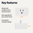thumbnail image 2 of Enchufe Inteligente Amazon Basics Compatible con Matter Blanco, 2 of 6