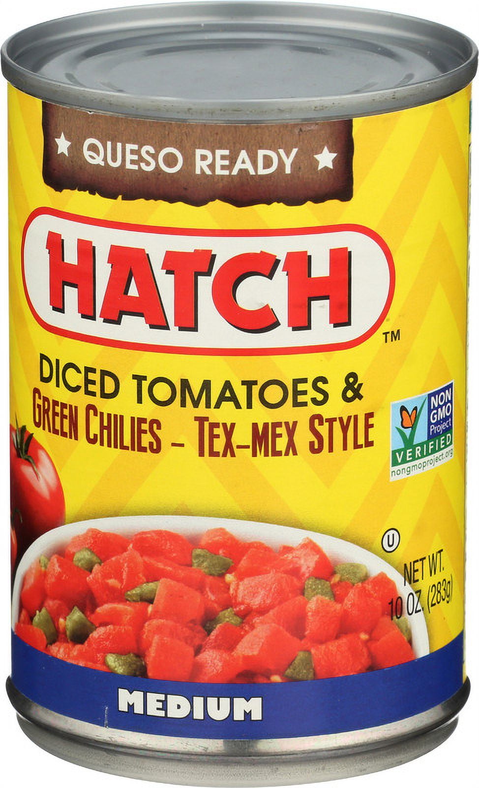 HATCH Diced Tomatoes & Green Chilies Tex-Mex Style, 10oz, Kosher