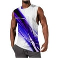 thumbnail image 2 of Vetsdori Mens Sleeveless T Shirts Muscle Tank Tops Summer Sport Workout Graphic,Undershirts Running Shirts for Men Slim Fit,L, 2 of 5