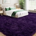 thumbnail image 4 of Janvonne Area Rugs for Living Room，Soft Fluffy Shaggy Bedside Rug,Indoor Floor Carpet for Bedroom Dorms, Nursery Rooms, Home Decor,9x12ft,Grape Purple, 4 of 8