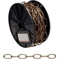thumbnail image 2 of Campbell Chain 10 Antique Brass Steel Decorative Chain 0.14 in. Dia. 1.21 in. - Total Qty: 1, 2 of 2