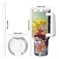 thumbnail image 4 of Taza térmica de acero inoxidable con aislamiento térmico para café caliente o frío de 40 oz con asa de Inspector Gadget, 4 of 8