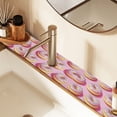 thumbnail image 2 of Yayeee Faucet Mat for Kitchen Sink 30" Diatomite Long Splash Guard Pad, Light Pink Doughnuts, 2 Pack, 2 of 7