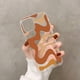thumbnail image 1 of Funda de teléfono con patrón abstracto de remolino líquido en Beige y verde salvia para iPhone 11, 12 pro, XS MAX, 8, 7, 6, 6S Plus, X, 5S, SE, 2020, XR, 1 of 4